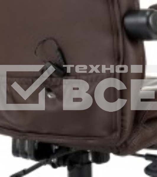 Кресло руководителя Бюрократ CH-824MSG-BF коричневый, эко.кожа/ткань, крестов. пластик, подст. для ног