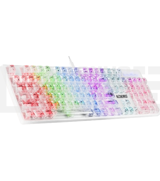 Механическая клавиатура Defender Alchemist GK-000 RU,прозрач,104кн+FN,радуж,1.5м_1