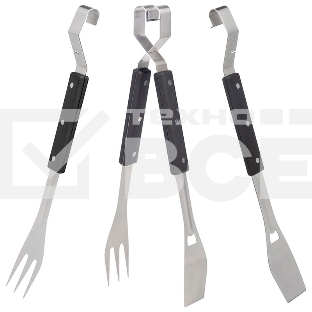 Набор для барбекю LEONORD 4 в 1 (вилка, лопатка, щипцы, открывалка) BS-40 999709