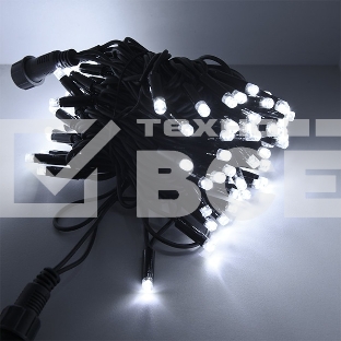 Гирлянда светод. уличная рисовая Funray SE-RICE-10100W,10M,100LED,хол.бел,IP60,черн.шн.1,5м,СОЕД