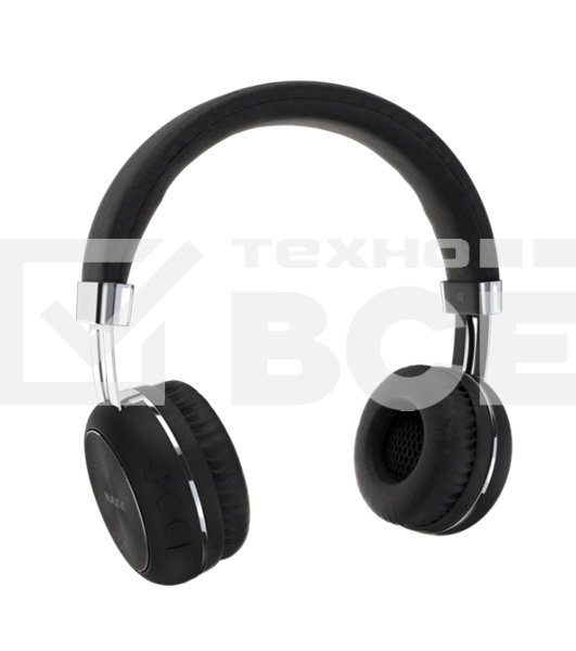 Беспроводные полноразмерные наушники Maxvi MHF-201BT черные, Bluetooth 5.3\FM\MP3\300 мАч\микрофон