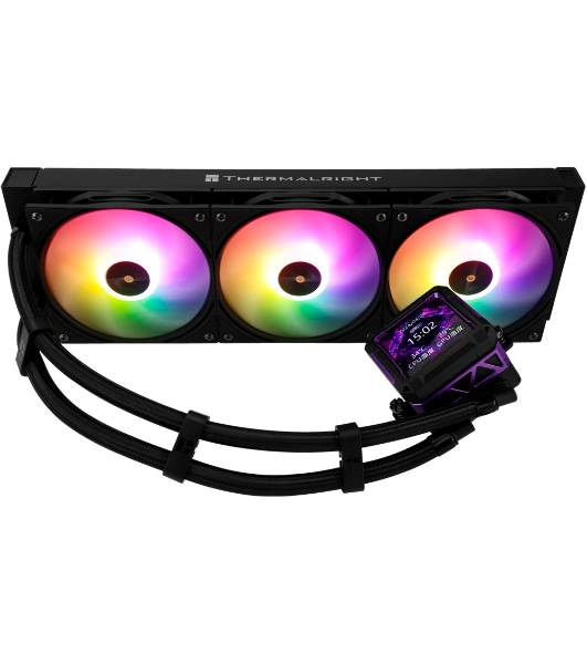 Система жидкостного охлаждения Thermalright Frozen Warframe PRO 360 ARGB Soc-AM5/AM4/1200/1700/1851 черный 4-pin 29.8dB Al LCD Ret (F-WFRAME-PRO-360-BL-ARGB)