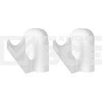 Комплект настенных регулируемых кронштейнов Royal Thermo Design 100, белые, фото 1