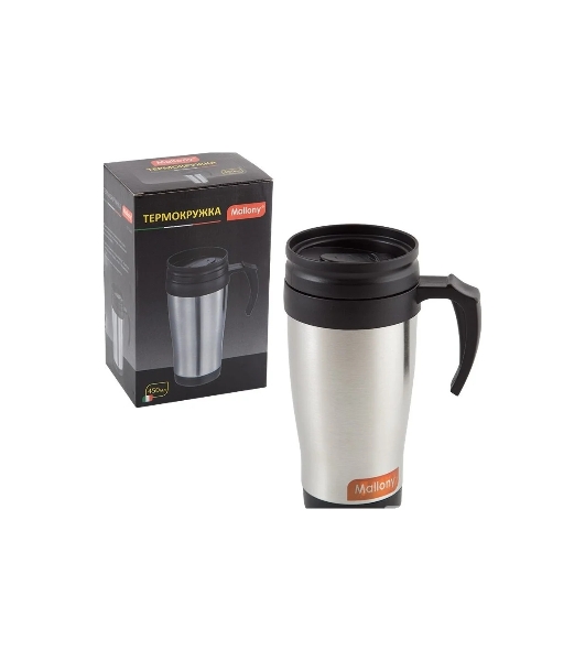 Термокружка MALLONY FELICITA, 450 мл в корпусе из нерж. стали