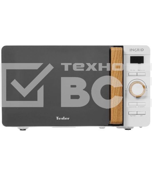 Микроволновая печь Tesler ME-2044 белый/черный, 20 л, 700 Вт, переключатели - кнопки, поворотный механизм