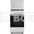 Плита Газовая Flama N FG 24239 W белый (стеклянная крышка) реш.чугун, фото2