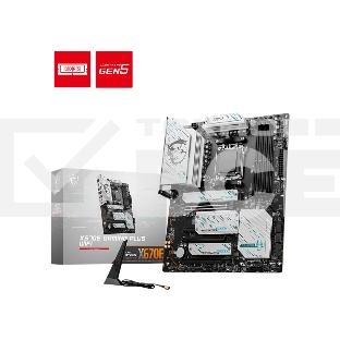 Материнская плата MSI X670E GAMING PLUS, AM5, AMD X670, 4xDDR5, 4xSATA, 4xM.2, 1xPCI-E 5.0 x16, 1xPCI-E 4.0 x4, 1xPCI-E 3.0 x1, 1xHDMI, 1xDP, 1x 2.5Gb LAN, 4xUSB-A 2.0, 4xUSB-A 3.2 Gen 1, 3xUSB-A 3.2 Gen 2, 1xUSB-C 3.2 Gen 2x2, 3x3.5 мм, 7.1, ATX