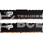 Оперативная память Patriot Signature Premium, DDR4, 32GB (2x16 GB), 3200 MHz, CL22, радиатор, чёрный, фото 1