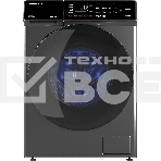Стирально-сушильная машина HIBERG i-DDQ9-10714 Sd темно-серый, загр. фронтальная макс.: 10,5 кг 1400 об/мин класс: А+++, фото 1