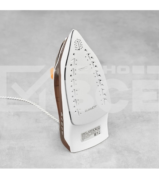 Утюг Scarlett SC-SI30K47, 2200Вт, коричневый/белый