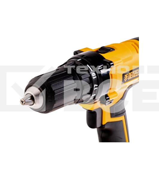 Дрель-шуруповерт Denzel CDL-IB-18-02, 18 В, 1,5 Ач, 40 Нм, щеточный