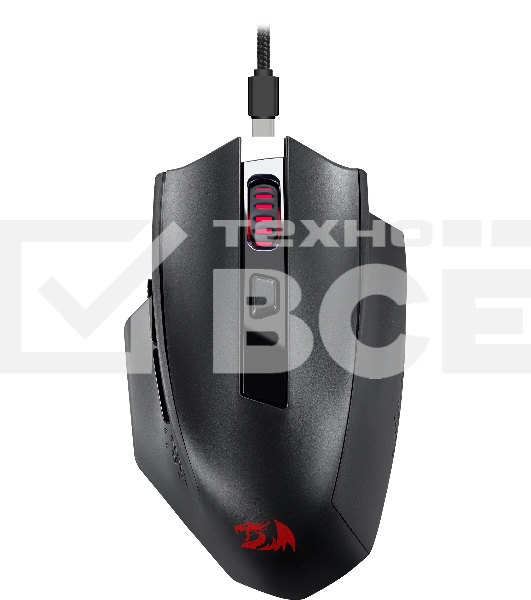 Мышь беспроводная Defender Redragon Woki черный, 26000 dpi, радиоканал, Bluetooth, USB, кнопки - 6
