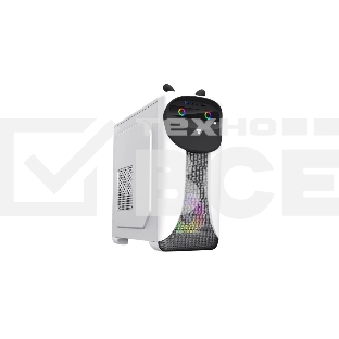 Компьютерный корпус GameMax Cute OWL, без БП (Midi Tower, ., 1*USB3.0 + 2*USB2.0, 2*120мм), Черный/белый