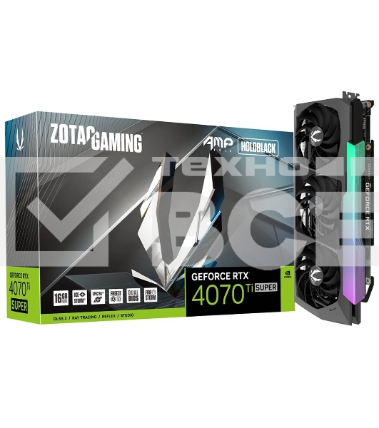 Видеокарта Zotac RTX4070Ti SUPER AMP HOLO