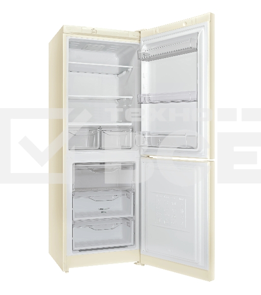 Холодильник Indesit DS 3160 E бежевый, двухкамерный, 182/87 л., морозилка снизу, капельная система