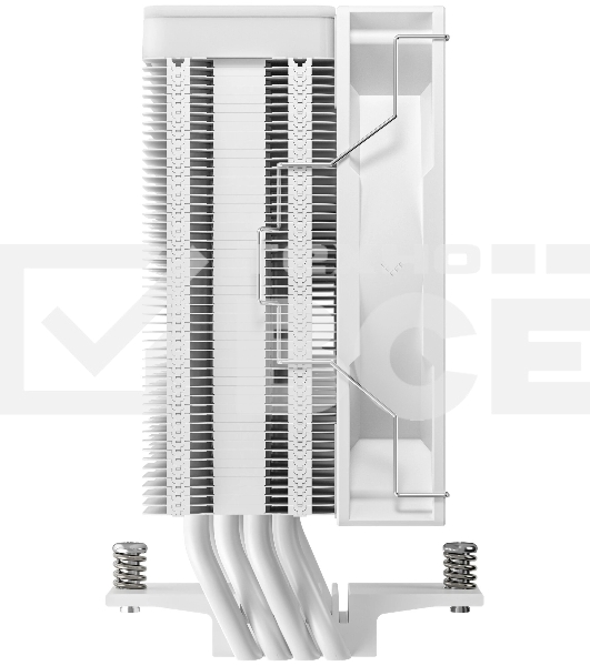 Кулер для процессора DEEPCOOL AG400 WH ARGB V2 белый 120мм алюминий+медь 2100rpm 31.6db 4-pin 220W 152мм