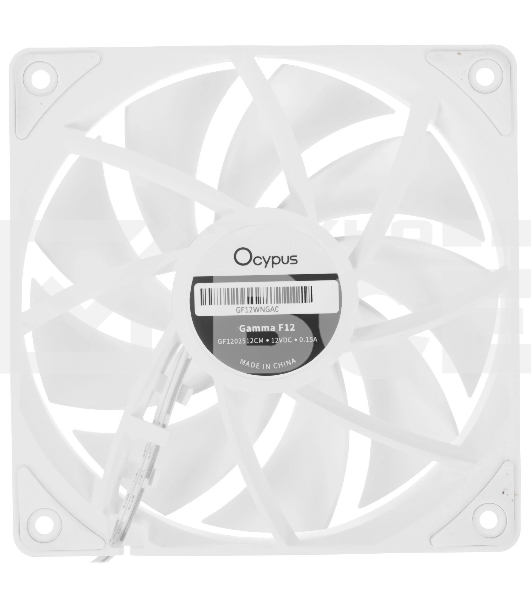 Кулер для процессора Fan Ocypus Gamma  F12 WH белый 120мм 1300rpm 24.5db 3-pin