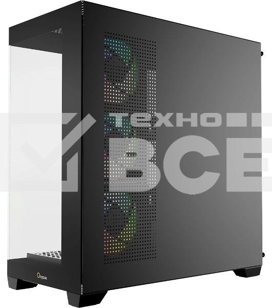 Компьютерный корпус Ocypus Gaммa C72 BK ARGB ATX/win/black/4 ARGB fans/no PSU/Tempered Glass