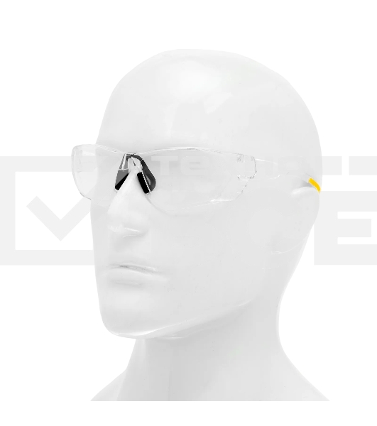 Очки защитные Denzel открытые, поликарбонатные, прозрачная линза