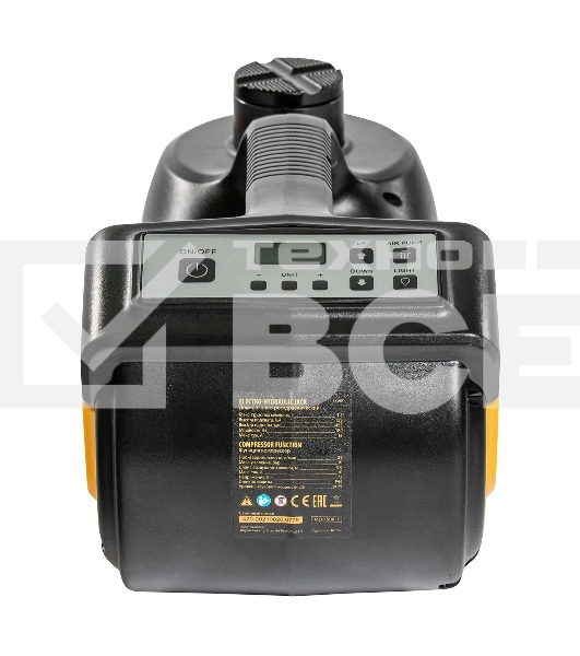 Домкрат электрогидравлический '3 в 1' (1,5 т) Denzel 12В, с гайковертом электрическим, в наборе