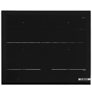 Индукционная варочная поверхность Bosch PXY675DC1E, 4 конфорки, с зоной расширения, стеклокерамика, 7400 Вт