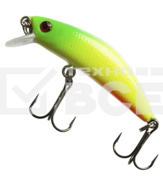 Воблер минноу 555, SAN-MINNOW GRIPS 42S, Лимонно-кислотная