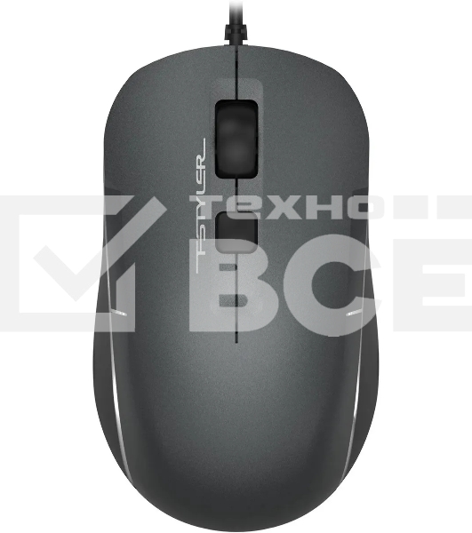 Мышь проводная A4Tech Fstyler FM26 серый/черный, 1600 dpi, USB, кнопки - 4