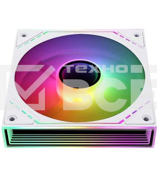 Кулер для корпуса Thermalright TL-M12W-S (120x124x25mm, 4-pin PWM, ARGB, 47.6CFM, 23.2dBA, 1500RPM, White)