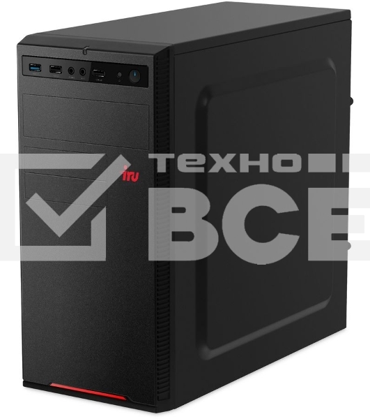 Компьютер IRU Home 310H6SE MT PG G7400 (3.7) 8Gb SSD256Gb UHDG 710 FreeDOS GbitEth 400W черный (2079980)