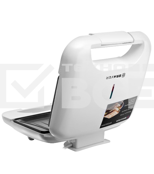 Сэндвичница BRAYER BR2203WH 750 Вт, белый