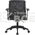 Кресло компьютерное Cactus CS-MC222-BKGN черный, сиденье салатовый, сетка/ткань, низк.спин. крестов. пластик, пластик черный, фото4