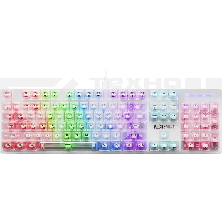 Механическая клавиатура Defender Alchemist GK-000 RU,прозрач,104кн+FN,радуж,1.5м_1