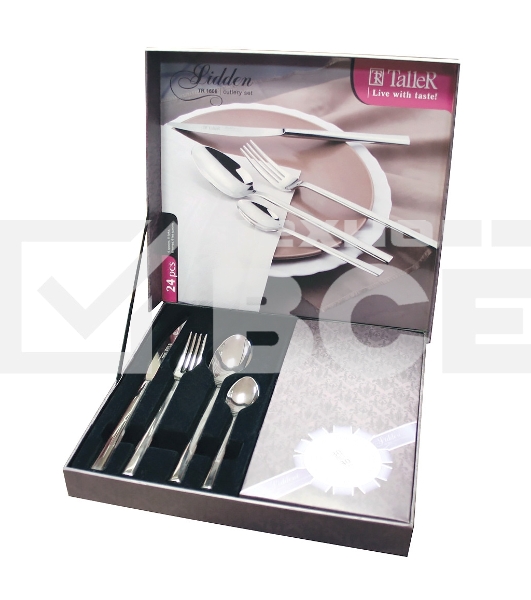 Набор столовых приборов TalleR TR-21606 Лидден 24 предмета, нержавеющая сталь