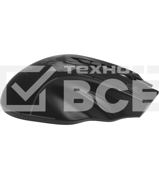 Мышь беспроводная Defender Kronos GM-695 черный, 1600 dpi, радиоканал, USB, кнопки - 7