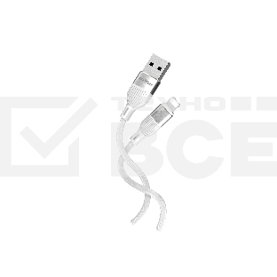 Кабель Smartbuy (iK-512-S72w) S72 Lightning белый, 2.4 А, сил., 1м