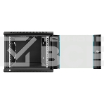 Шкаф телекоммуникационный 19' настенный 9U ExeGate EC-WM-9U.600.G.BLACK (19', 9U, 600x600x500мм (ШхГхВ), передняя дверь закаленное стекло, съемные боковые панели, пыле- и влагозащита IP23, черный RAL 9004), фото10