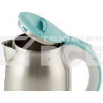 Чайник Energy E-202 (1.8 л, диск) стальной бело-голубой, фото2