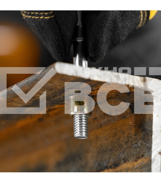 Заклепки резьбовые Denzel стальные, оцинкованные, М6, пластиковый кейс, 70 шт.