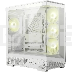 Компьютерный корпус MSI MAG PANO 130R PZ White 2xUSB 3.2 Gen 1, 1xUSB 3.2 Gen2 Type-C, 3x120мм ARGB Reverse Blade Fan, 1x120мм ARGB Fan, 1 to 3 Fan PWM Splitter, Tempered Glass Window, фото 1