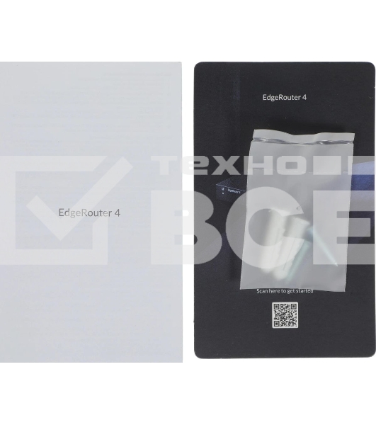 Маршрутизатор Ubiquiti ER-4-EU EdgeRouter 4 4 ядра (1 ГГц), 3х 1G RJ45, 1х SFP