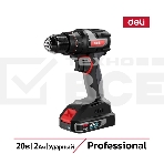 Дрель-шуруповерт Deli DE-CZ20-1, Аккумуляторная, 20В, Без АКБ и ЗУ, Ударная, фото2