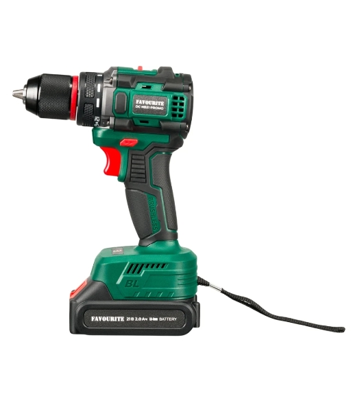 Дрель-шуруповерт FAVOURITE DC NB21 PROMO SET, 21 В, 2 Ач, 40 Нм, бесщеточный