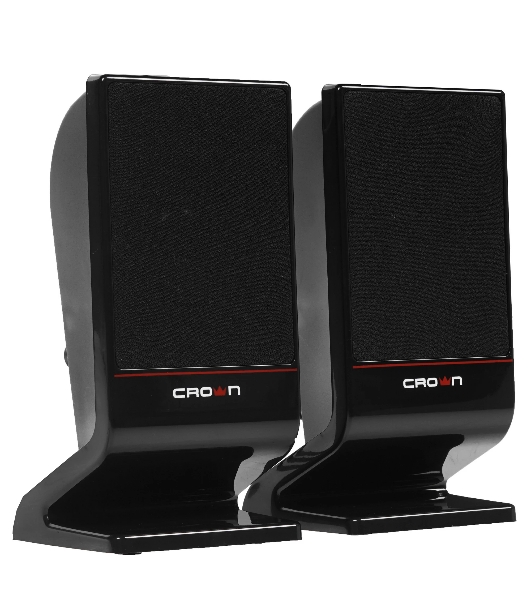 Колонки Crown CMS-601 чёрный, 2.0, 6 Вт, AUX