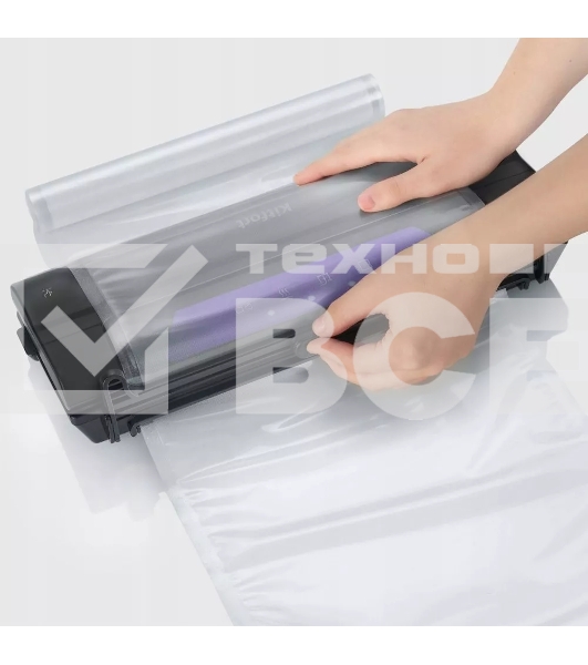 Вакуумный упаковщик Kitfort КТ-1528-1 110Вт черный/фиолетовый