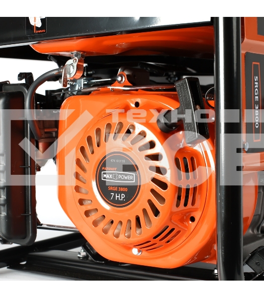 Электрогенератор бензиновый Patriot Max Power SRGE 3800, 3 кВт, 78 дБ, 43.6 кг