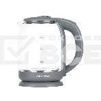 Чайник электрический МАТРЕНА MA-007 1.8 л,стекло/пластик, серый (105225), фото 1