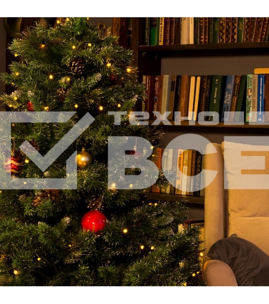 Гирлянда светод. Funray Минишарики, SE-MINI-110Y, 10М, 100LED, желт., темно-зел. шнур 0,7м, контр,