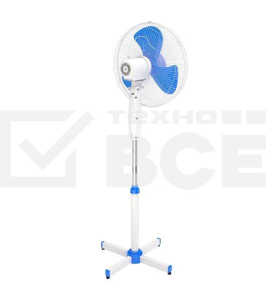 Вентилятор напольный Maxvi FS1645 white-blue