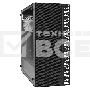 Компьютерный корпус Miditower ExeGate EVO-9211-EVO800 (ATX, БП EVO800RGb с вент. 12см, с окном, 2хUSB+1хUSB3.0, HD аудио, черный, 1 вент. с RGb подсветкой)