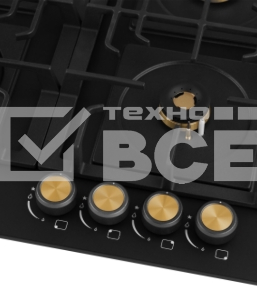 Газовая варочная панель Weissgauff HGG 641 BV Volcano Burner Nano Matt Glass